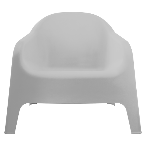 Stohovateľné kreslo, sivá, plast, SOKRA NEW