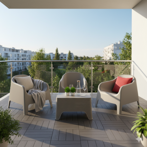 Stohovateľné kreslo, sivá, plast, SOKRA NEW