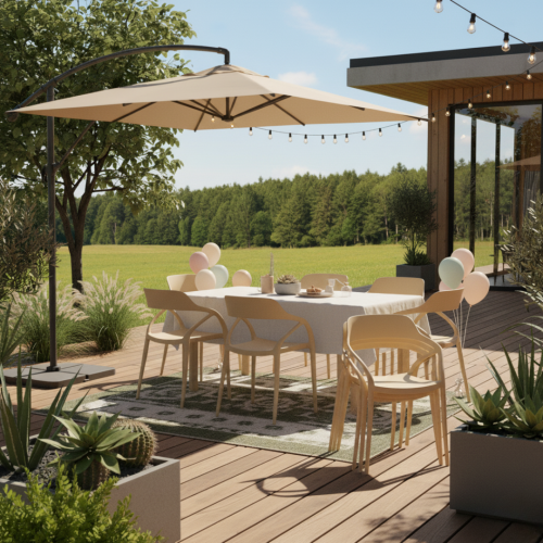 Stohovateľná stolička, sivohnedá Taupe, ALFIO