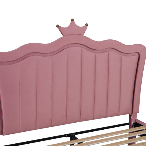 Posteľ s roštom, 140x200, ružová Velvet látka, RANIA Posteľ s roštom, 140x200, ružová Velvet látka, RANIA