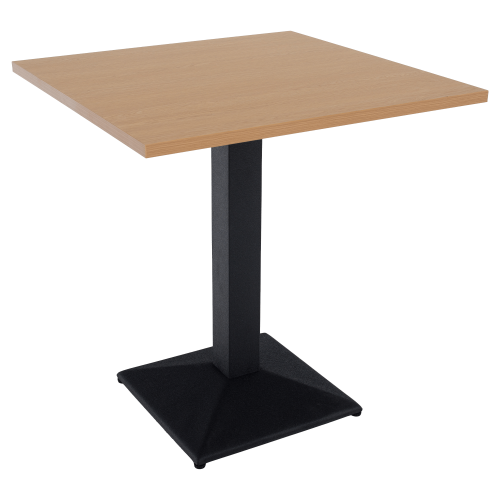 Jedálenský bistro stôl, dub sonoma/čierna, 70x70 cm, RINALDO TYP 1