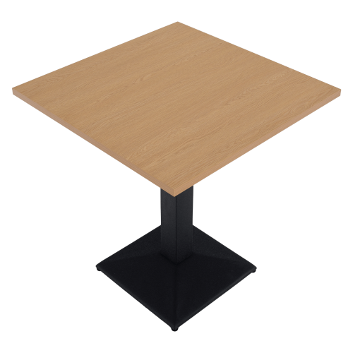 Jedálenský bistro stôl, dub sonoma/čierna, 70x70 cm, RINALDO TYP 1