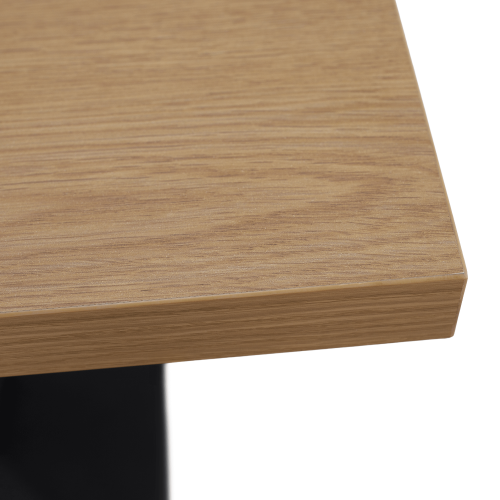 Jedálenský bistro stôl, dub sonoma/čierna, 70x70 cm, RINALDO TYP 1