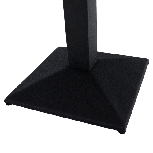 Jedálenský bistro stôl, dub sonoma/čierna, 70x70 cm, RINALDO TYP 1