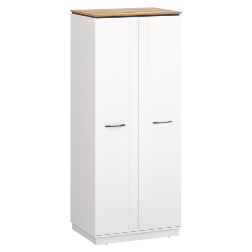 Skriňa, biela/dub evoke, VELIS 2D