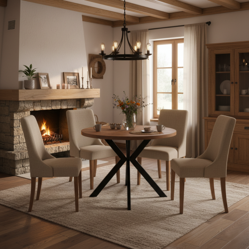 Jedálenský rozkladací stôl, dub tmavý/čierna, 100-250x75,5 cm, LUKOS