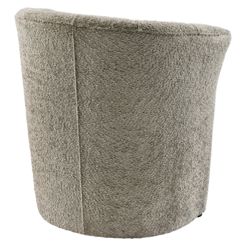 Klubové kreslo, sivobéžová Taupe látka Coral, CUBA