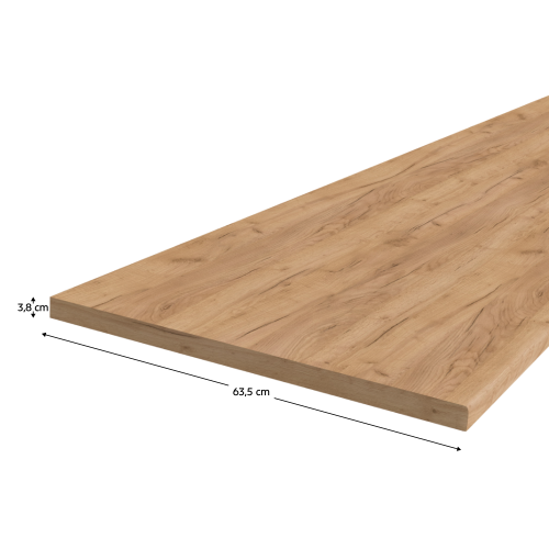 Pracovná doska, K003, hrúbka 3,8 cm, dub craft zlatý