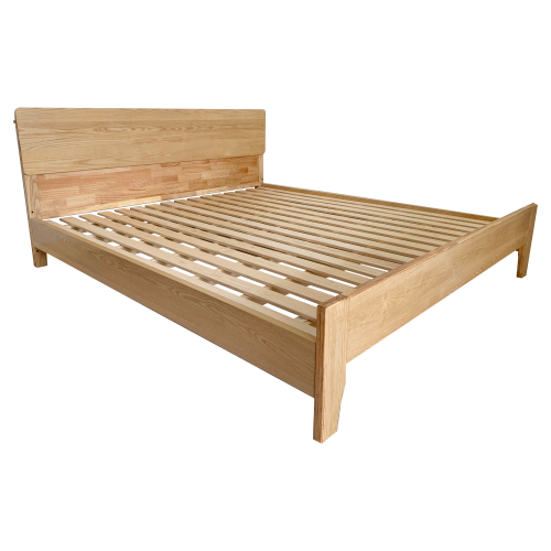 Manželská posteľ, 180x200, masívne drevo, prírodná, BEDIA