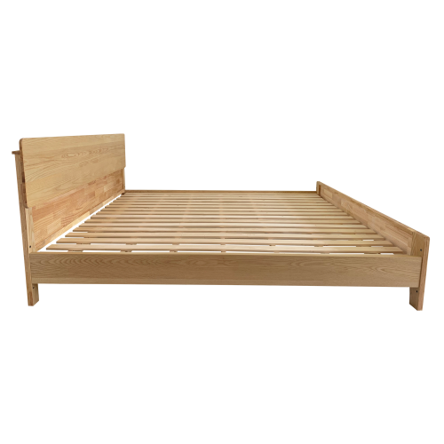 Manželská posteľ, 180x200, masívne drevo, prírodná, BEDIA