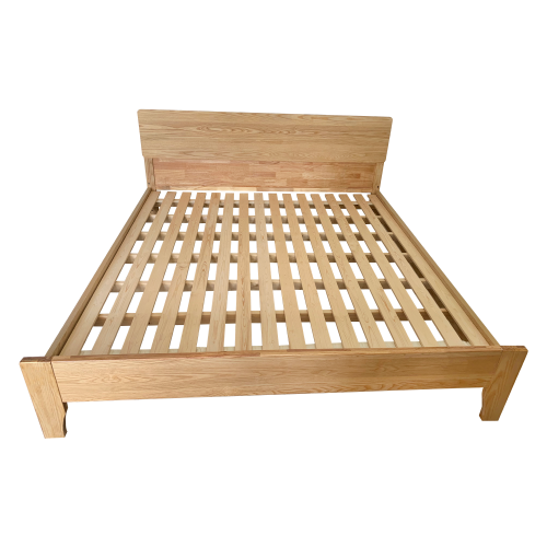 Manželská posteľ, 180x200, masívne drevo, prírodná, BEDIA