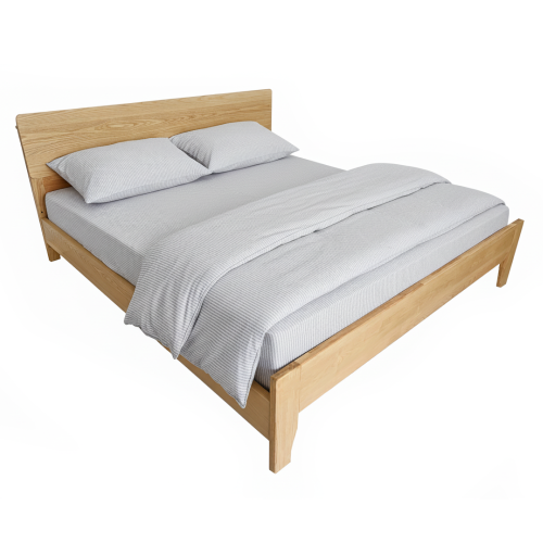 Manželská posteľ, 180x200, masívne drevo, prírodná, BEDIA