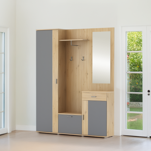 Predsieň, dub artisan/grafit,  AMALIA