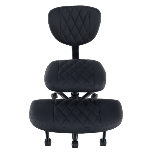 Ergonomická kľakačka, čierna ekokoža/čierna, SAMER Ergonomická kľakačka, čierna ekokoža/čierna, SAMER
