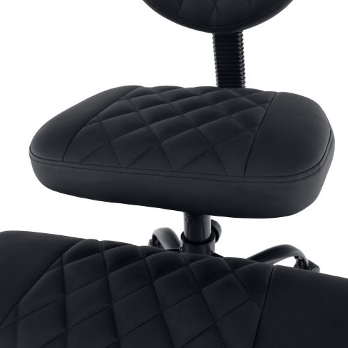 Ergonomická kľakačka, čierna ekokoža/čierna, SAMER Ergonomická kľakačka, čierna ekokoža/čierna, SAMER