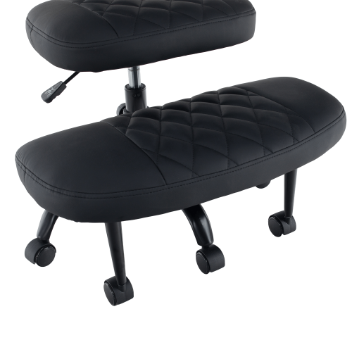 Ergonomická kľakačka, čierna ekokoža/čierna, SAMER Ergonomická kľakačka, čierna ekokoža/čierna, SAMER