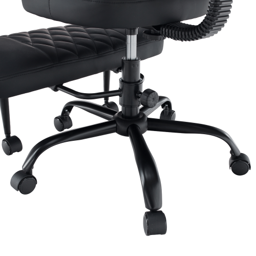 Ergonomická kľakačka, čierna ekokoža/čierna, SAMER Ergonomická kľakačka, čierna ekokoža/čierna, SAMER
