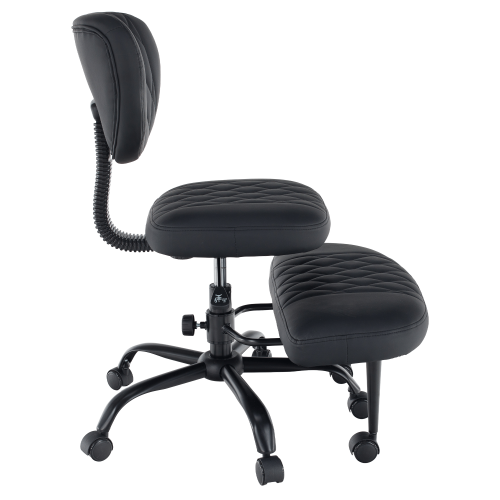 Ergonomická kľakačka, čierna ekokoža/čierna, SAMER Ergonomická kľakačka, čierna ekokoža/čierna, SAMER