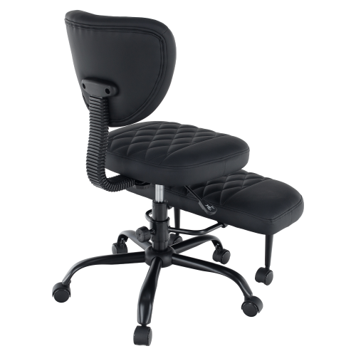Ergonomická kľakačka, čierna ekokoža/čierna, SAMER Ergonomická kľakačka, čierna ekokoža/čierna, SAMER