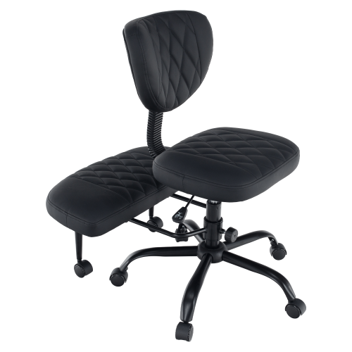 Ergonomická kľakačka, čierna ekokoža/čierna, SAMER Ergonomická kľakačka, čierna ekokoža/čierna, SAMER