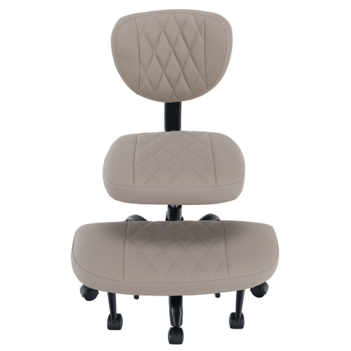 Ergonomická kľakačka, sivohnedá Taupe ekokoža/čierna, SAMER Ergonomická kľakačka, sivohnedá Taupe ekokoža/čierna, SAMER
