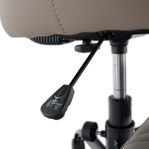 Ergonomická kľakačka, sivohnedá Taupe ekokoža/čierna, SAMER Ergonomická kľakačka, sivohnedá Taupe ekokoža/čierna, SAMER