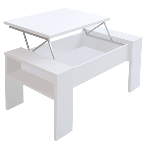 Konferenčný stolík, biela, PULA