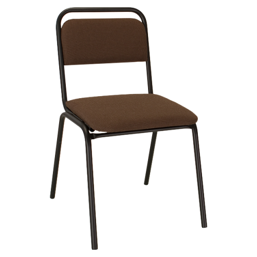 Zasadacia stolička, stohovateľná, hnedá, VISITOR