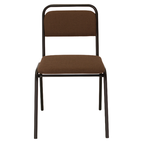 Zasadacia stolička, stohovateľná, hnedá, VISITOR