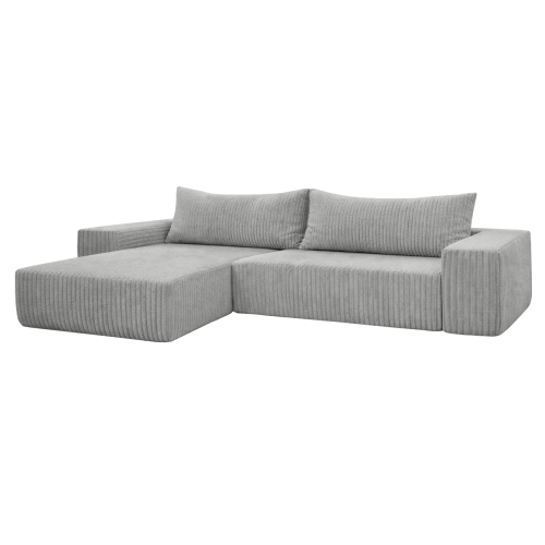 Univerzálna sedacia súprava, svetlosivá, PREMA ROH UNI