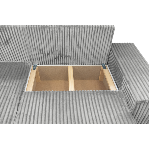 Univerzálna sedacia súprava, svetlosivá, PREMA ROH UNI