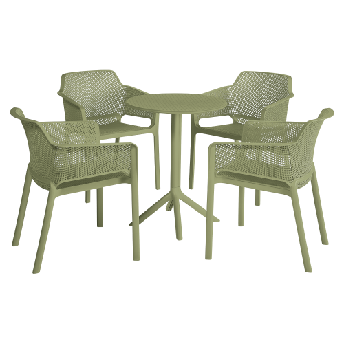 Stohovateľné kreslo, zelená, LAVTON