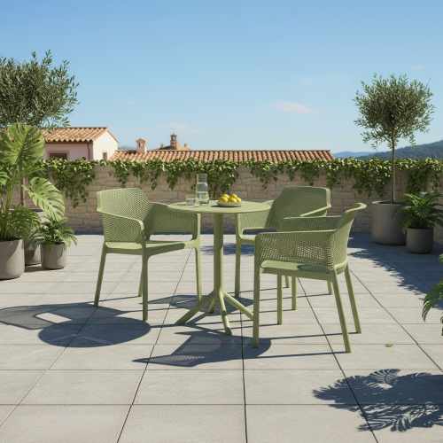 Stohovateľné kreslo, zelená, LAVTON