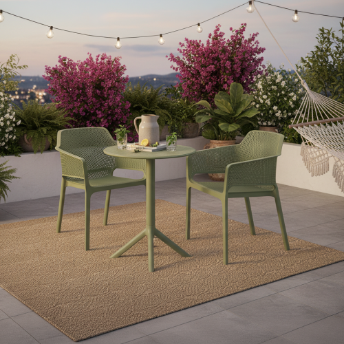 Stohovateľné kreslo, zelená, LAVTON