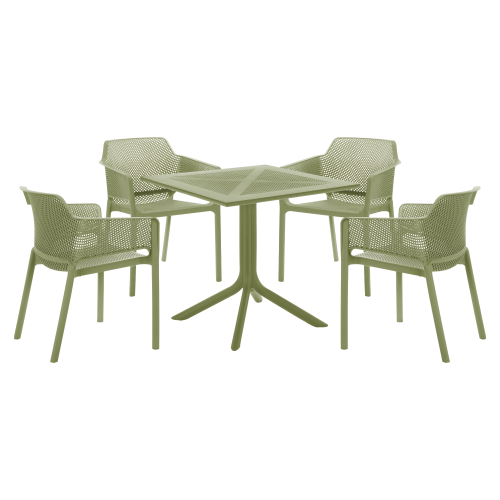 Stohovateľné kreslo, zelená, LAVTON