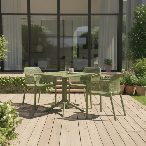 Stohovateľné kreslo, zelená, LAVTON