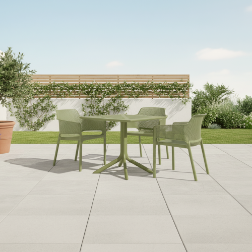 Stohovateľné kreslo, zelená, LAVTON