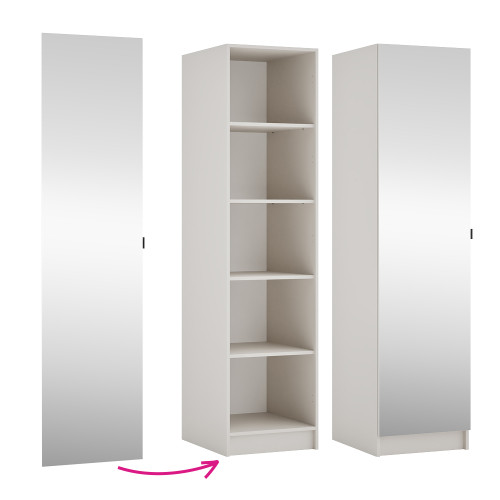 Nízke dvierka so zrkadlom 50, kašmír, KREO