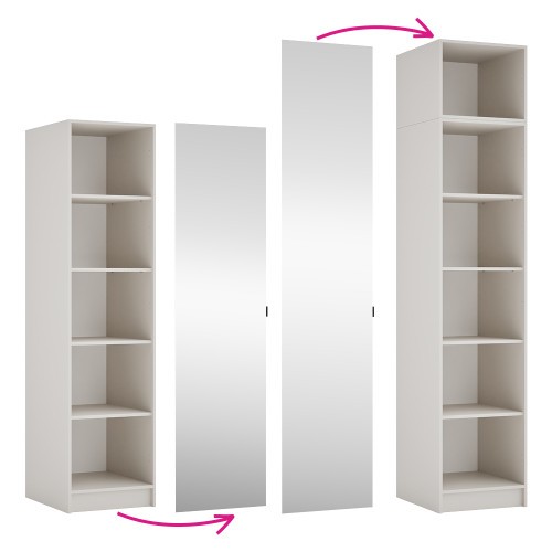 Nízke dvierka so zrkadlom 50, kašmír, KREO