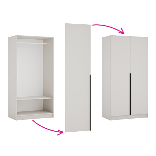 Korpus skrine 100, vešiakový, kašmír, KREO