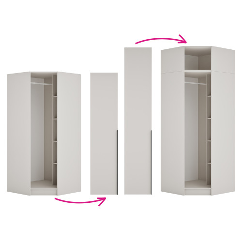 Korpus rohovej skrine, kašmír, KREO