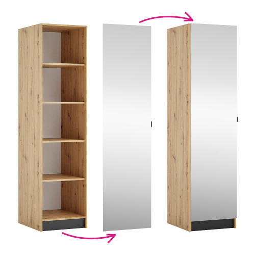 Korpus skrine 50, policový, dub artisan, KREO