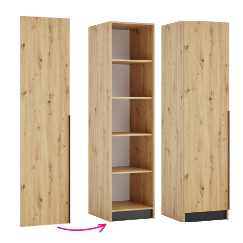 Nízke dvierka 50, dub artisan, KREO