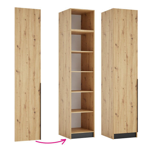 Vysoké dvierka 50, dub artisan, KREO