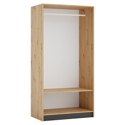 Korpus skrine 100, vešiakový, dub artisan, KREO