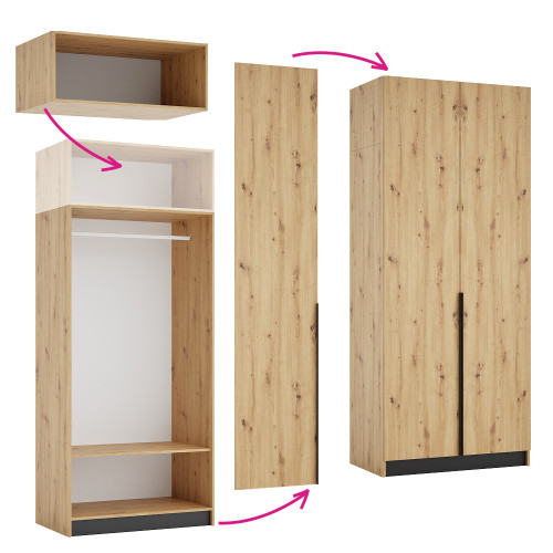 Korpus nadstavca 100, dub artisan, KREO