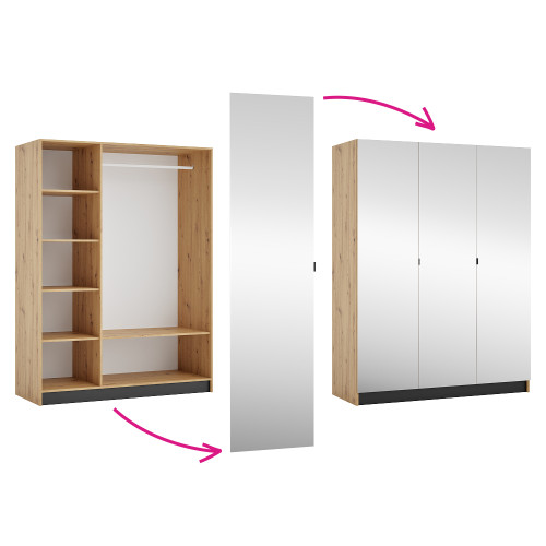 Korpus skrine 150, dub artisan, KREO