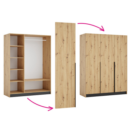 Korpus skrine 150, dub artisan, KREO