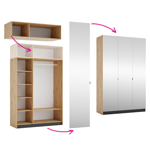 Korpus nadstavca 150, dub artisan, KREO