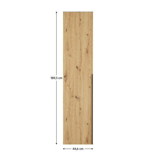 Rohové nízke dvierka, dub artisan, KREO